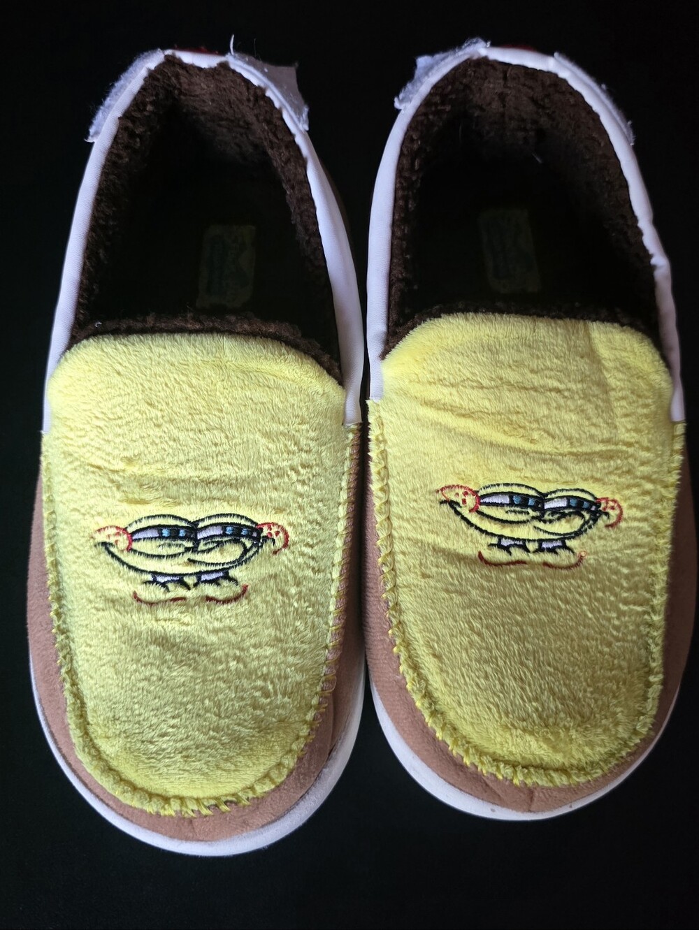 Used SpongeBob Square Pants Groundup slippers Size 11-12